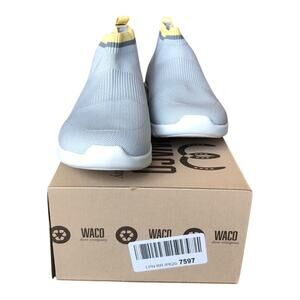 Spenco Pure Love Glacier Grey Stretch Knit Orthotic Support Shoes Size 9.5D NIB